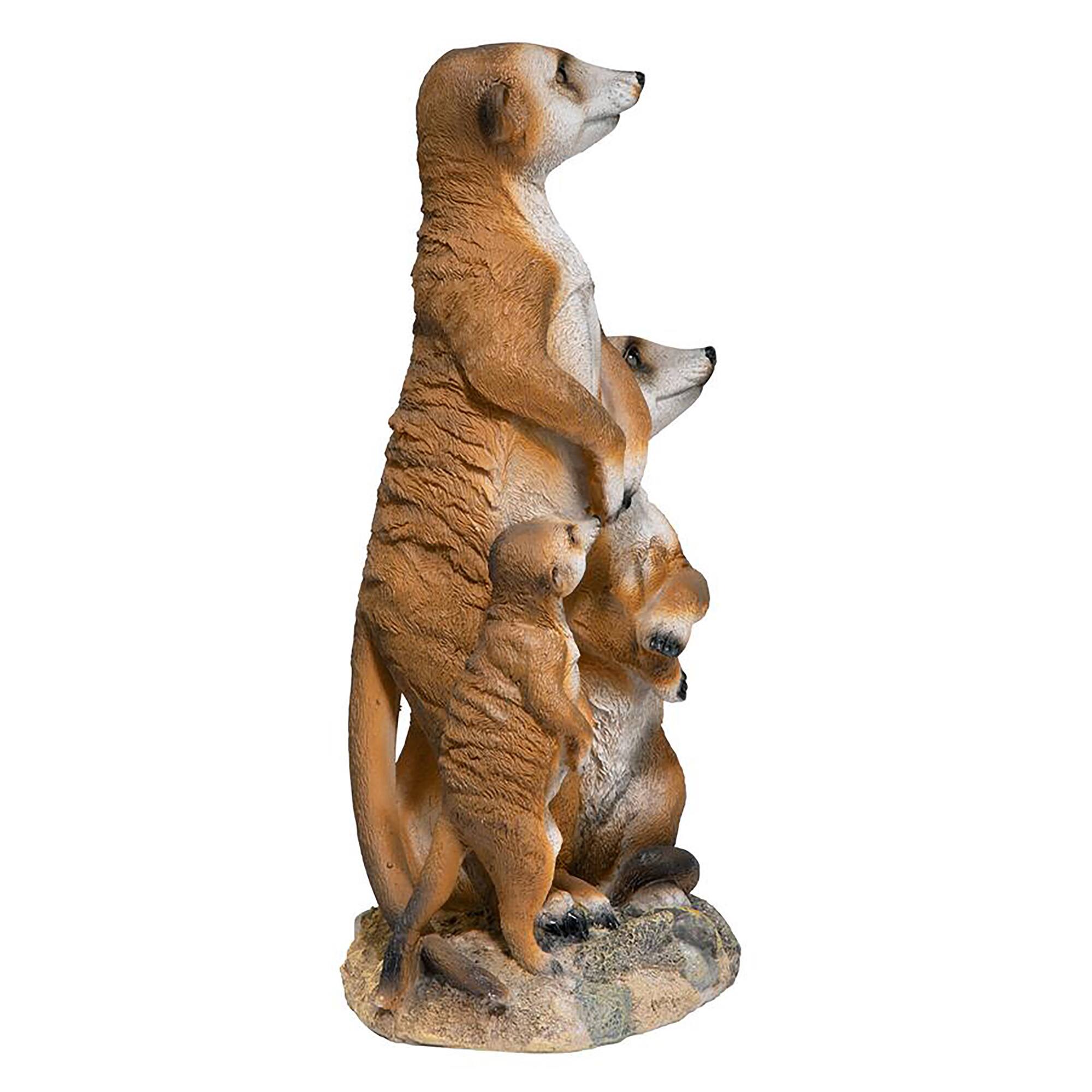 Design Toscano 15" The Meerkat Family Sculpture